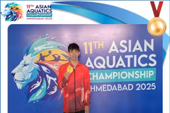 Nadador vietnamita gana presea dorada en Campeonato asiático 