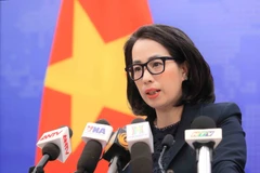 La portavoz del Ministerio de Relaciones Exteriores, Pham Thu Hang. (Fuente: VNA)