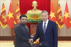 Líder del Partido Comunista de Vietnam recibe al presidente de Sri Lanka