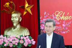 Le Minh Tri, miembro del Buró Político, secretario del Comité Central del Partido y jefe de su Comisión de Asuntos Internos, en el evento. (Fuente: VNA)