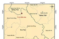 Mapa del epicentro del terremoto de magnitud 4,2 en el distrito de Kon Plong, provincia de Kon Tum. (Fuente: VNA)