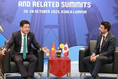 El ministro de Industria y Comercio de Vietnam, Nguyen Hong Dien, se reunió con el ministro canadiense de Comercio Internacional, Maninder Sidhu. (Fuente: VNA)