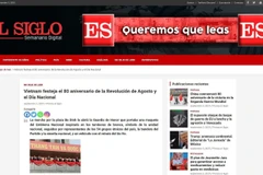 Artículo publicado en el semanario El Siglo, órgano oficial del Partido Comunista de Chile el 3 de septiembre de 2025. (Foto: VNA)