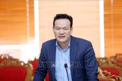 El embajador Mai Phan Dung, jefe de la Misión permanente de Vietnam ante las Naciones Unidas, la Organización Mundial del Comercio (OMC) y otras organizaciones internacionales en Ginebra, en el evento. (Fuente: VNA)