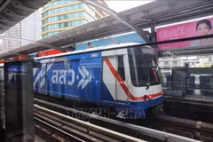 Tren elevado, un medio de transporte importante en Bangkok. (Fuente: VNA)