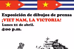 La exposición de humor gráfico “Vietnam, ¡La Victoria!” revive una vez más la épica historia del pueblo vietnamita. (Fuente: VNA)