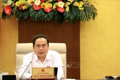 El presidente de la Asamblea Nacional, Tran Thanh Man, habla en el evento. (Fuente: VNA)