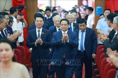 El primer ministro Pham Minh Chinh asiste al evento. (Fuente: VNA)