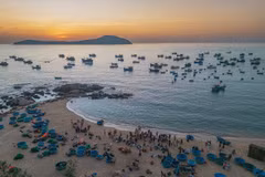 La tranquila belleza rústica del mercado de pescado de Phuoc Dong, provincia de Dak Lak