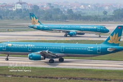 Aviones de Vietnam Airlines. (Fuente: VNA)