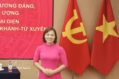 Nguyen Thi Lan, presidenta de la Asociación de Vietnamitas en Chongqing y Sichuan, China. (Fuente: VNA)