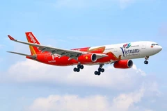 Avión de aerolínea vietnamita Vietjet. (Fuente: VNA)