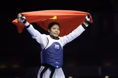 Bac Thi Khiem celebra su victoria. (Fuente: VNA)