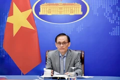 El secretario del Comité Central del Partido Comunista de Vietnam y ministro interino de Relaciones Exteriores, Le Hoai Trung. (Fuente: VNA)