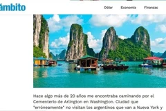 La página Ámbito de Argentina publicó un artículo elogiando la belleza de la tierra, la gente y la cultura de Vietnam. (Fuente: VNA)