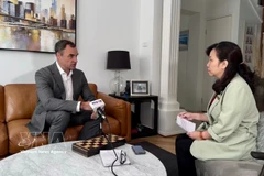 Jarrod Leak, director ejecutivo de la Alianza Australiana para la Productividad Energética, en la entrevista. (Fuente: VNA)