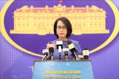 La portavoz del Ministerio de Relaciones Exteriores, Pham Thu Hang. (Fuente: VNA)