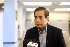 El profesor Vu Minh Khuong, de la Escuela de Políticas Públicas Lee Kuan Yew en Singapur, en la entrevista. (Fuente: VNA)