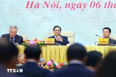 El primer ministro de Vietnam, Pham Minh Chinh, preside la décima sesión del Comité Nacional de Transformación Digital. (Fuente: VNA)