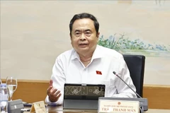 El presidente de la Asamblea Nacional de Vietnam, Tran Thanh Man, habla en el evento. (Fuente: VNA)