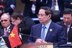 El primer ministro vietnamita, Pham Minh Chinh, en el evento. (Fuente: VNA)