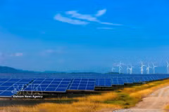 Parque de energía eólica y solar del Grupo Trung Nam en la provincia de Khanh Hoa. (Foto: VNA)