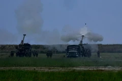 En el ejercicio militar conjunto entre Estados Unidos y Filipinas en San Antonio, provincia de Zambales, Filipinas, el 26 de abril de 2023. (Fuente: AFP/VNA)