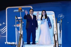 El primer ministro Pham Minh Chinh y su esposa concluyen su viaje para asistir a la Cumbre BRICS 2025 y realizar las actividades bilaterales en Brasil. (Foto: VNA)