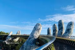 El puente dorado en Da Nang. (Fuente: VNA)