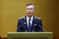 El auditor general del Estado, Ngo Van Tuan, habla en el evento. (Fuente: VNA)