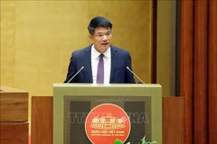 El presidente de la Fiscalía Suprema Popular, Nguyen Huy Tien, habla en el evento. (Fuente: VNA)