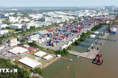 Una esquina de la Zona Franca de Exportación de Tan Thuan, Ciudad Ho Chi Minh, vista desde el río Saigón. (Foto: VNA)