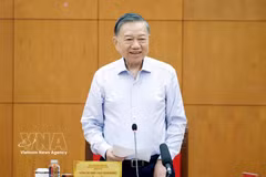 El secretario general del Partido Comunista y presidente de Vietnam, To Lam, en el evento. (Fuente: VNA)