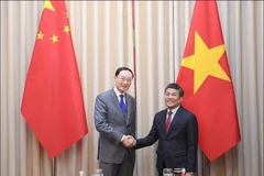 El viceministro permanente de Relaciones Exteriores de Vietnam, Nguyen Minh Vu, y su homólogo chino Sun Weidong. (Fuente: Cancillería vietnamita)