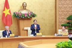 El primer ministro de Vietnam,Pham Minh Chinh, en el evento. (Fuente: VNA)