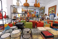 Los productos lacados de la aldea de Ha Thai reflejan la habilidad y la creatividad de sus artesanos. (Foto: VNA)