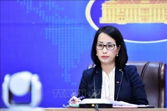 La portavoz del Ministerio de Relaciones Exteriores de Vietnam, Pham Thu Hang. (Fuente: VNA)