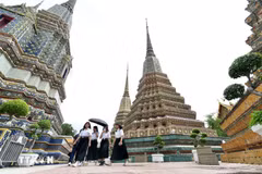 Visitantes en Bangkok, Tailandia. (Fuente: Xinhua/VNA)