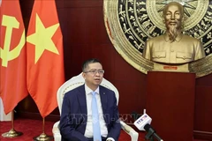 Embajador vietnamita en Beijing, Pham Thanh Binh, en la entrevista. (Fuente: VNA)
