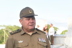 El General de División Víctor Leonardo Rojo Ramos, jefe de la Dirección Política del Ministerio de las Fuerzas Armadas Revolucionarias de Cuba. (Fuente: VNA)