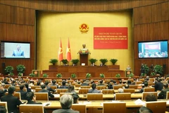 Panorama de la Confrencia Nacional sobre la Resolución No.57-NQ/TW del Buró Político del Partido Comunista de Vietnam sobre los avances en el desarrollo de la ciencia, la tecnología, la innovación y la transformación digital nacional, organizada el 13 de enero de 2025 en Hanoi. (Fuente: VNA)