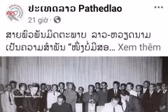 El artículo publicado en el Facebook del periódico Pathetlao. (Fuente: VNA) 
