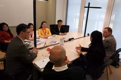 Panorama de la reunión. (Fuente: VNA)