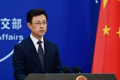 Guo Jiakun, portavoz del Ministerio de Relaciones Exteriores de China. (Foto: IRNA/VNA)