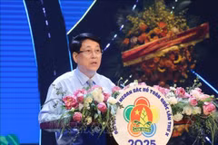 El presidente vietnamita, Luong Cuong, habla en el evento. (Fuente: VNA)
