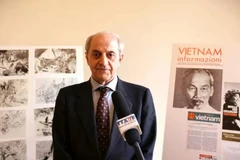El secretario general del Partido Comunista Italiano, Mauro Alboresi, en la entrevista. (Fuente: VNA)
