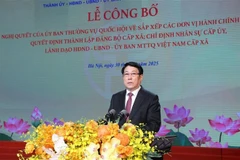El presidente de Vietnam, Luong Cuong, habla en el evento. (Fuente: VNA)