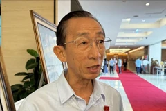 Tran Hoang Ngan, de la delegación de diputados de Ciudad Ho Chi Minh, en la entrevista. (Fuente: VNA)