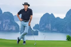 El embajador de turismo vietnamita Greg Norman. (Fuente: Internet)