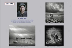 Obras del fotógrafo Le Hong Linh en la exposición. (Fuente: VNA)
